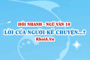 Lời của người kể chuyện và lời của nhân vật sử thi? Tình cảm, cảm xúc của tác giả sử thi? Ngữ Văn lớp 10